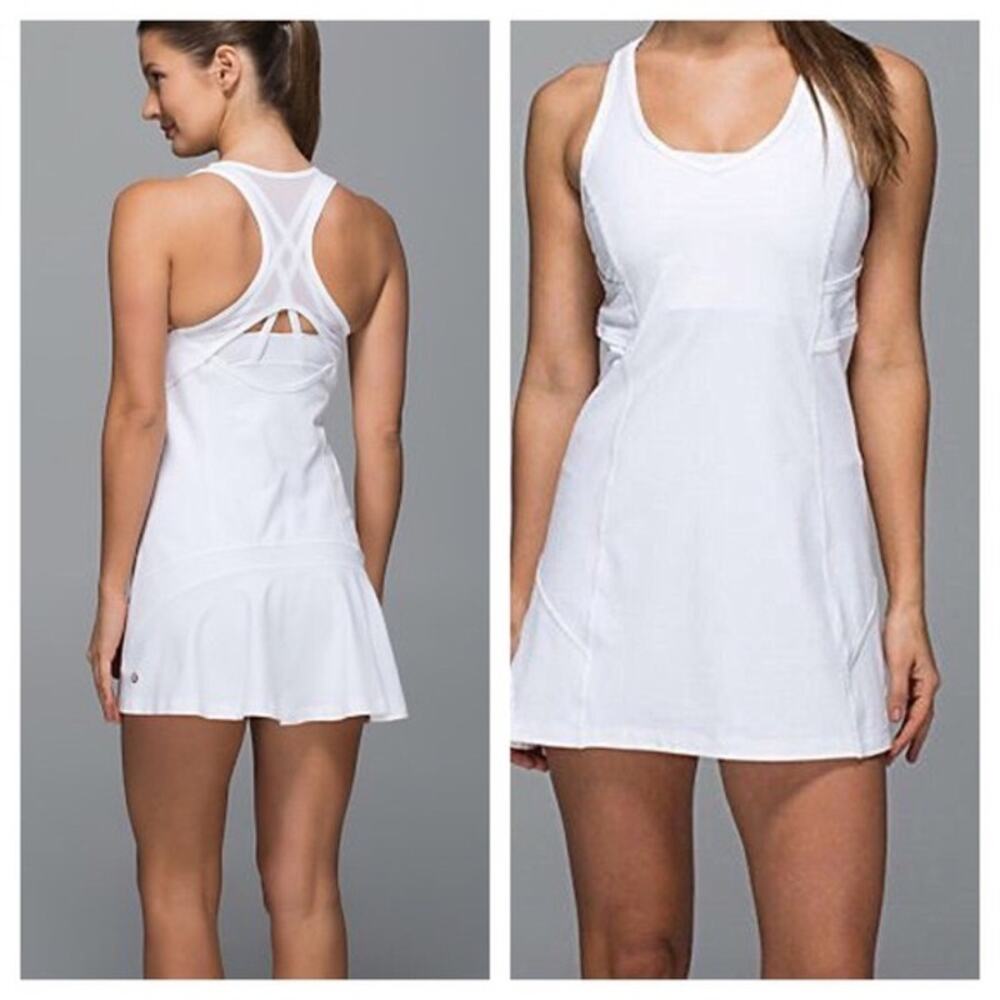 Lululemon Women’s Ace Tennis Golf Dress Size 6 White Athletic